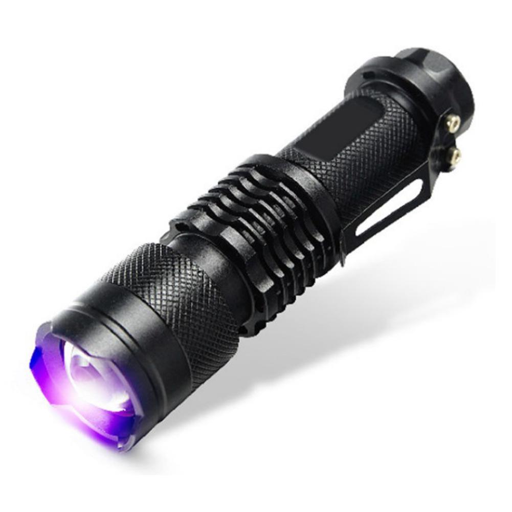 XPE Q5 395 UV Purple Flashlight Ultraviolet Light Torch Detector Perfect for Testing Dog Urine Pet Stains and Bed Bug