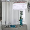Silk Shower Curtain Waterproof Bathroom Partition Curtain Semi-Transparent 3D Three-Dimensional Silk Peva Material Easy To Clean
