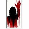Self-Adhesive Halloween Wall Decals Scary Silhouette Cling Stickers  Indoor Use