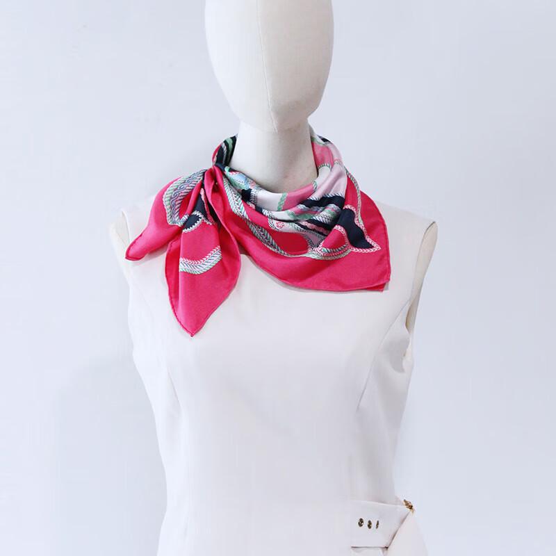 Aurora Шелковый шарф из тутового шелка с цветочным узором Bole