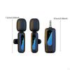 Lavalier Microphone with Receiver Lapel Mic for Vlog Video Recording Speaker