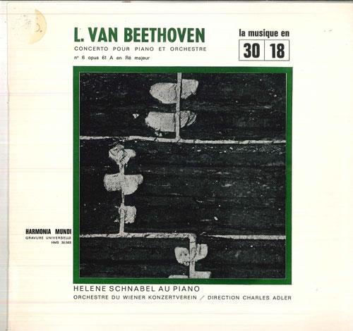 

LP Record HELENE SCHNABEL, CHARLES ADLER, ORC - Beethoven Concerto Pour Piano Et Or HMS30503 HARMONIA MUNDI France Classical Used