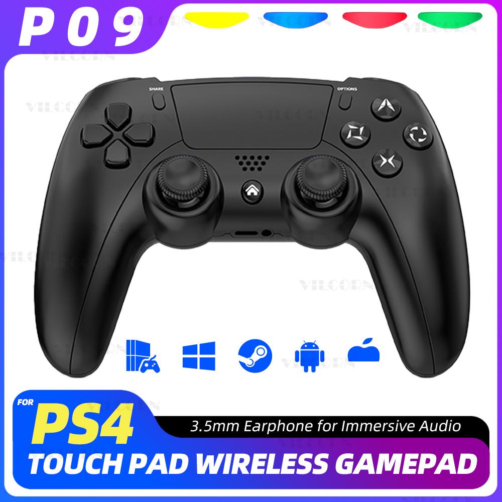 Wireless Gamepad for PS4 Console Bluetooth-Compatible Game Controller For PC Dual Vibration 3D Joystick For Steam/IOS/Android