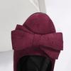 Plus Size Suede Bow Loafers for Women - New 2022 Casual Round Toe Driving Shoes