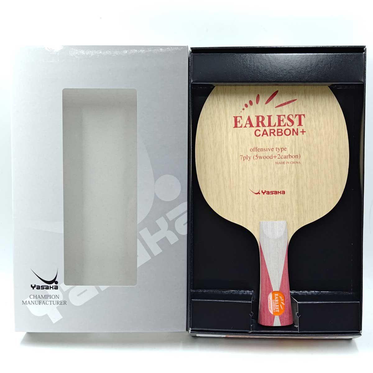 Used [Unused] Yasaka Arrest Carbon + YR-163 Yasaka Table Tennis Racket Attack Shakehand