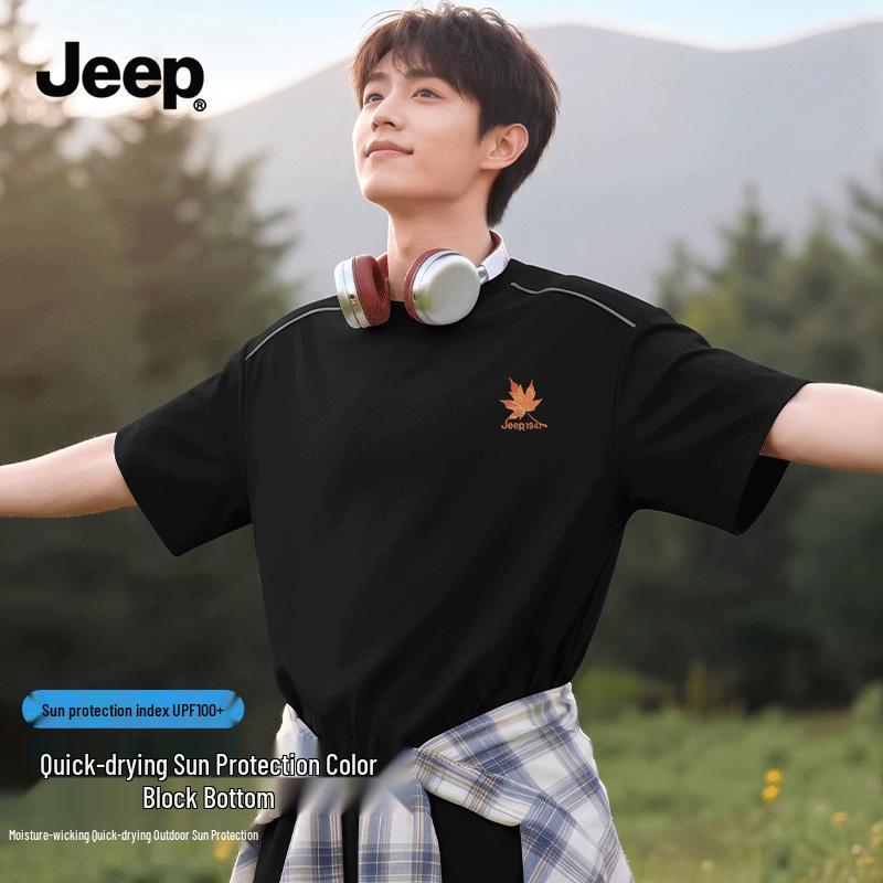 

JEEP Men s Quick-Dry Anti-Bacterial Sports T-Shirt 4XL
