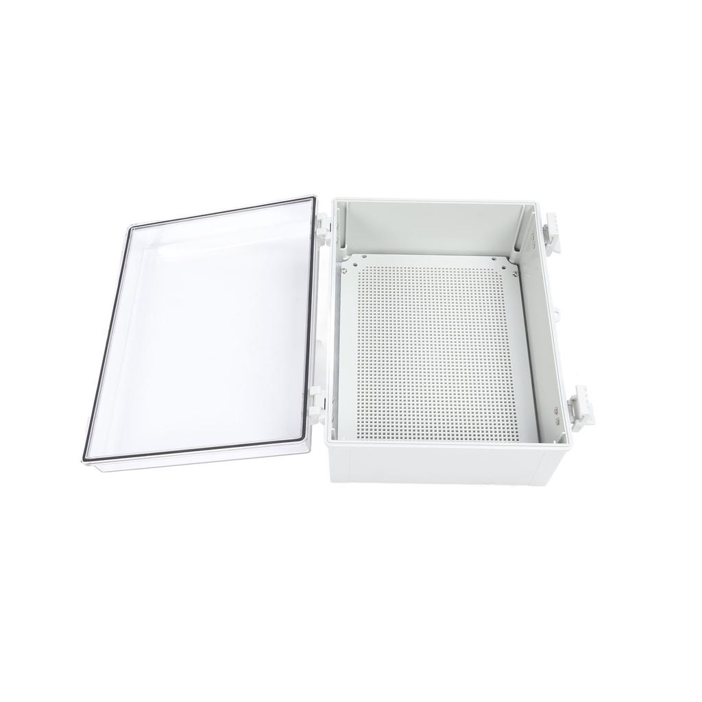 Elektrischer Anschlusskasten, 400 x 300 x 170 mm, IP66, wasserdicht, transparente Abdeckung, elektrisches Gehäuse