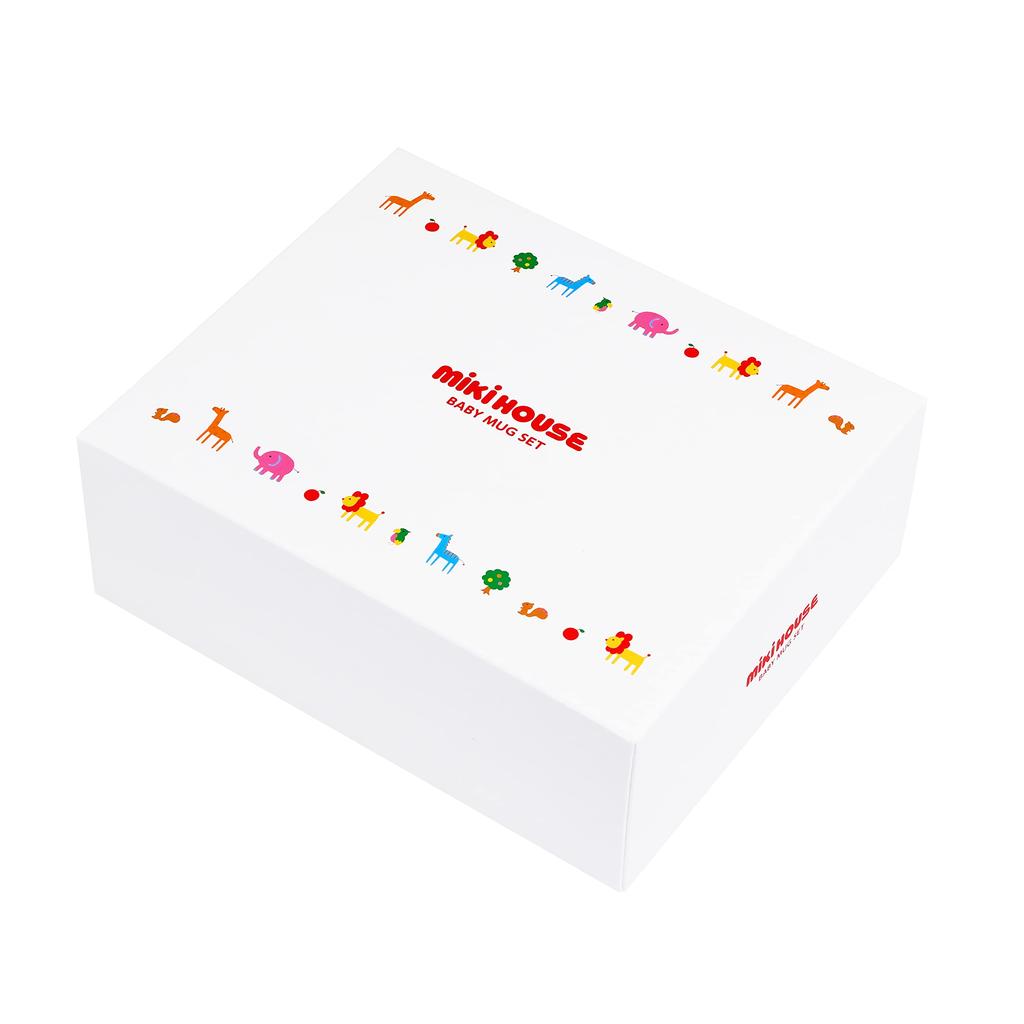 MIKI HOUSE Mug Baby Training Straw Made in For Boys and Baby and Set, Mug, Mug, Mug, 200ml, Japan, Girls, Kids, White, 46-7127-829