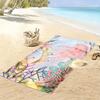 Underwater Jellyfish Coral Art Beach Towel Quick-drying for Travel Outdoor Sports Jogging Beach and Swimming