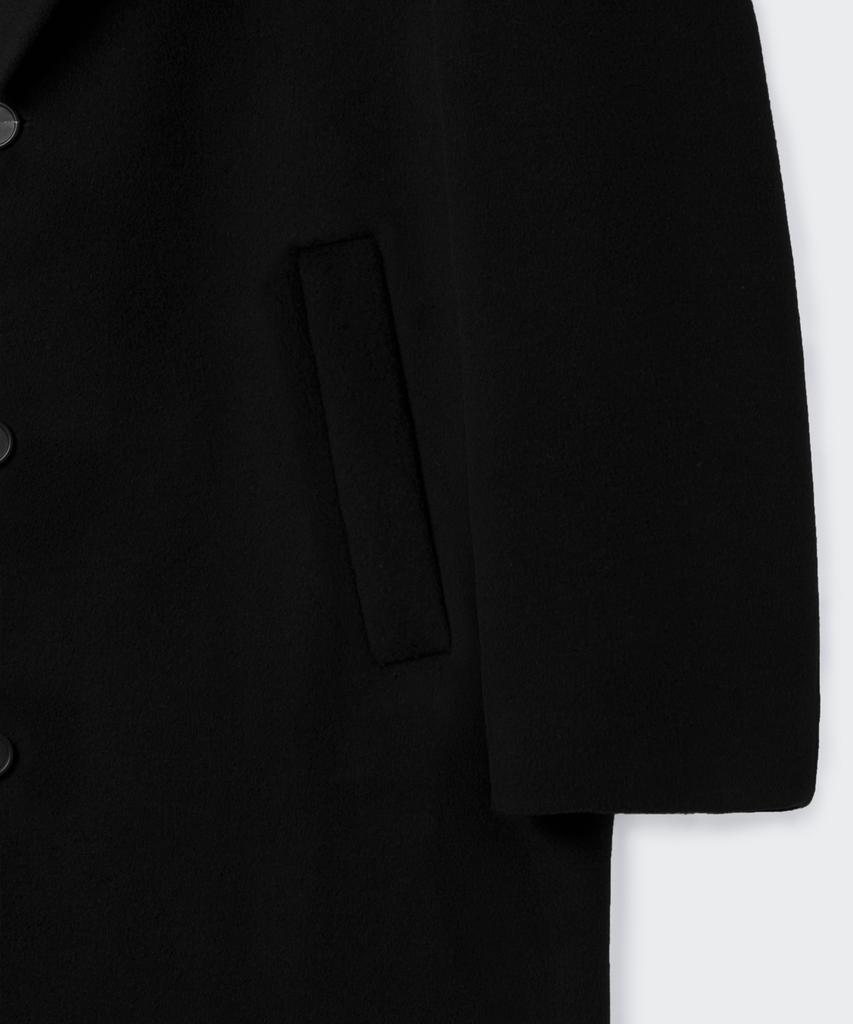 Musinsa Standard Cashmere Blend Oversized Single Coat [Black]