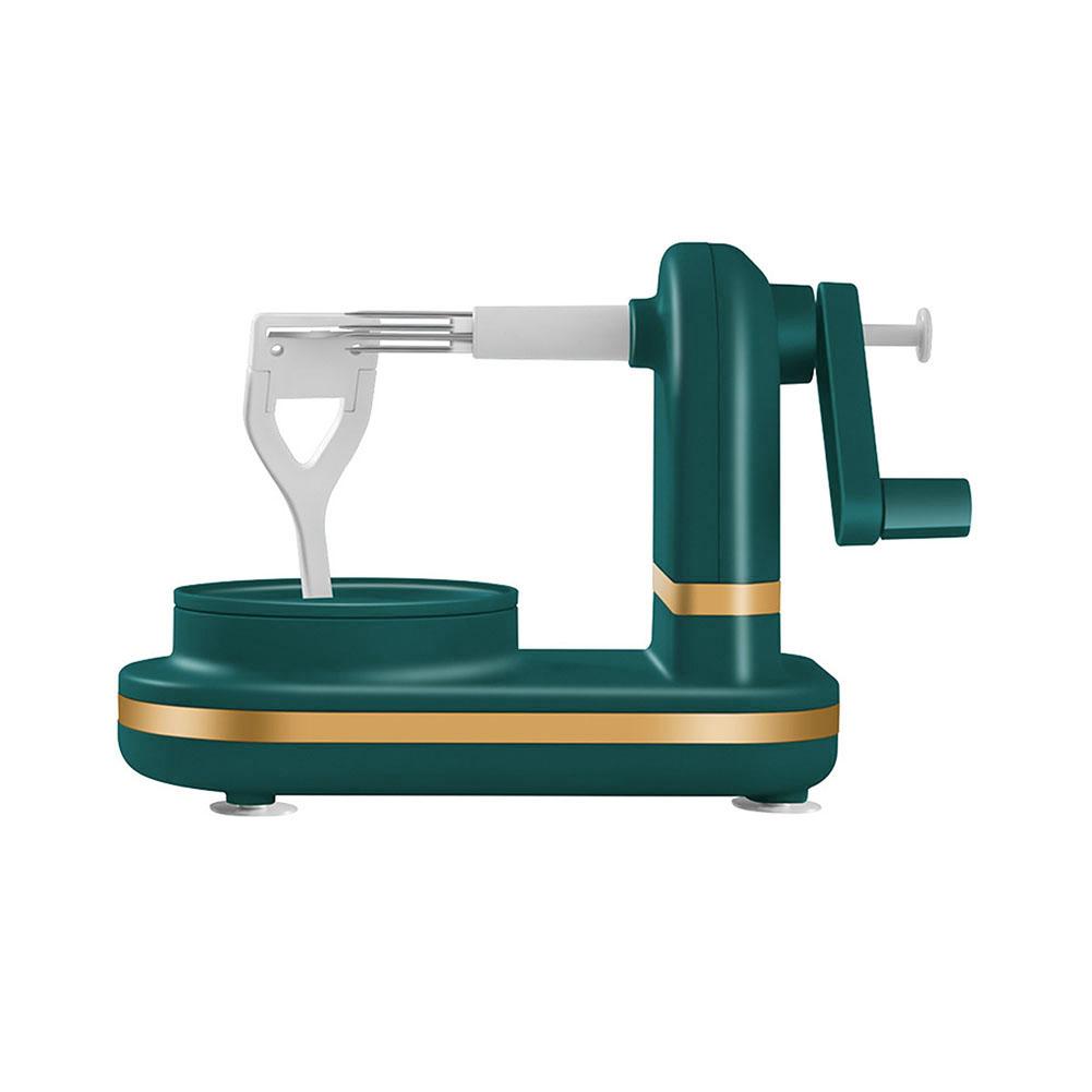 Manual Food Crusher Multifunctional with Stainless Steel Blades Hand Crank Fruit Peeler Food Peeling Machine for Kitchen Gadgets