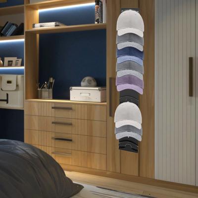 Portacappelli Yousheng Organizzatore da Parete Forte Portata Facile da Installare Organizzatore per Cappellini da Baseball Portaoggetti per Cappelli Espositore