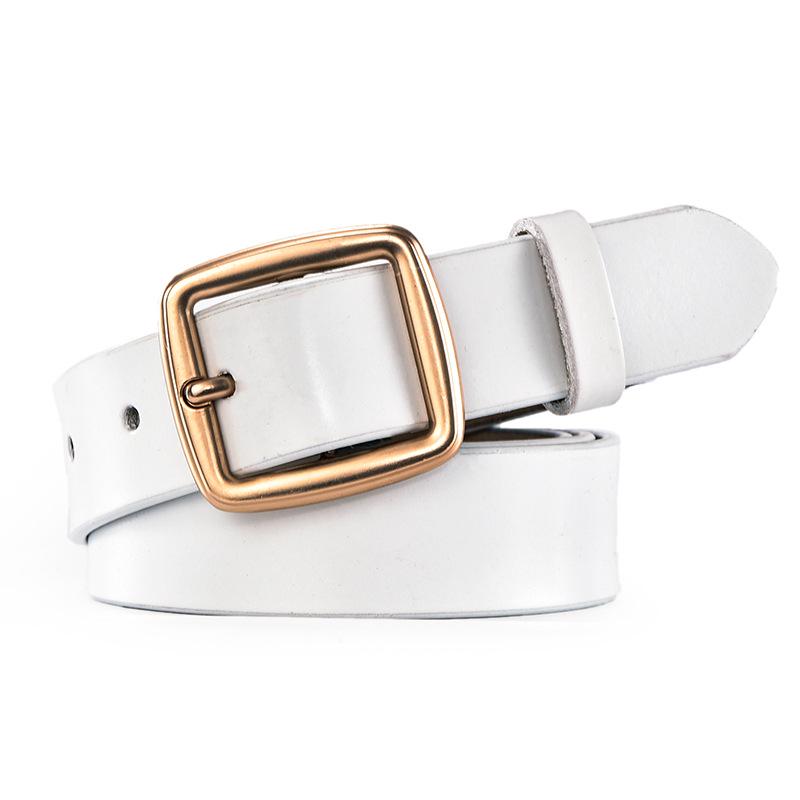 

Привет мужской кожаный ремень Роскошные дизайнерские ремни Мужчины Высокое качество Мужской ремень с металлической пряжкой 105cm белый