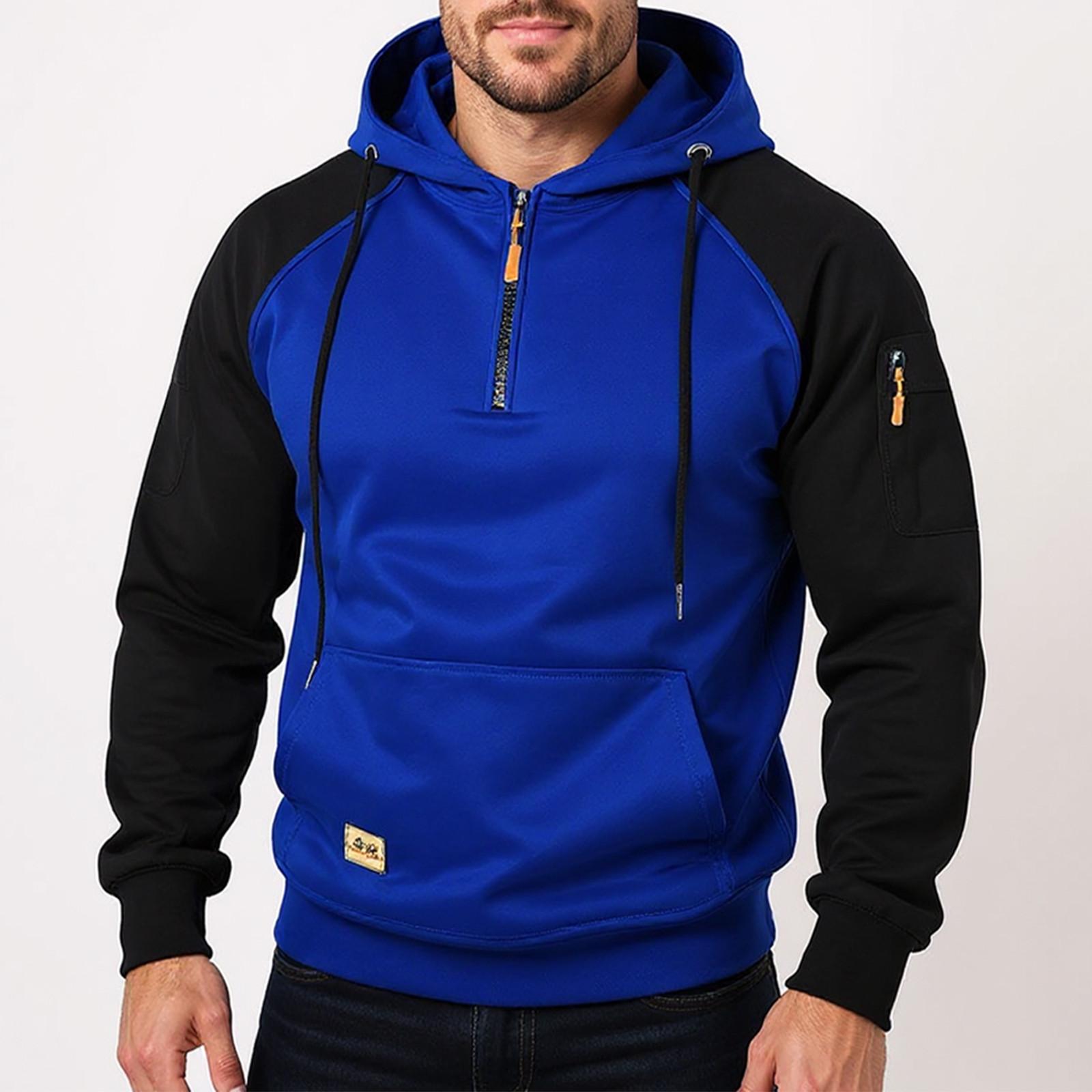 

Hooded Sports Tracksuit Unisex Running Outfits Long Sleeve Pullover Hoodies Sweatshirt XXL