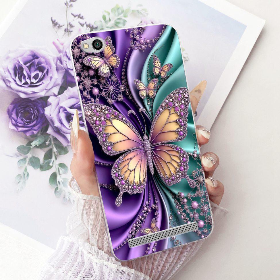For Redmi 3 Clear Case Aesthetic Luxury Cute Cat Fashion Butterfly Funny Painted Funda For Xiaomi Redmi 3 Casing