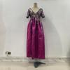 Sequins Dress Split V-neck Banquet Evening Dress 2026 Summer Plus Size Women Dress