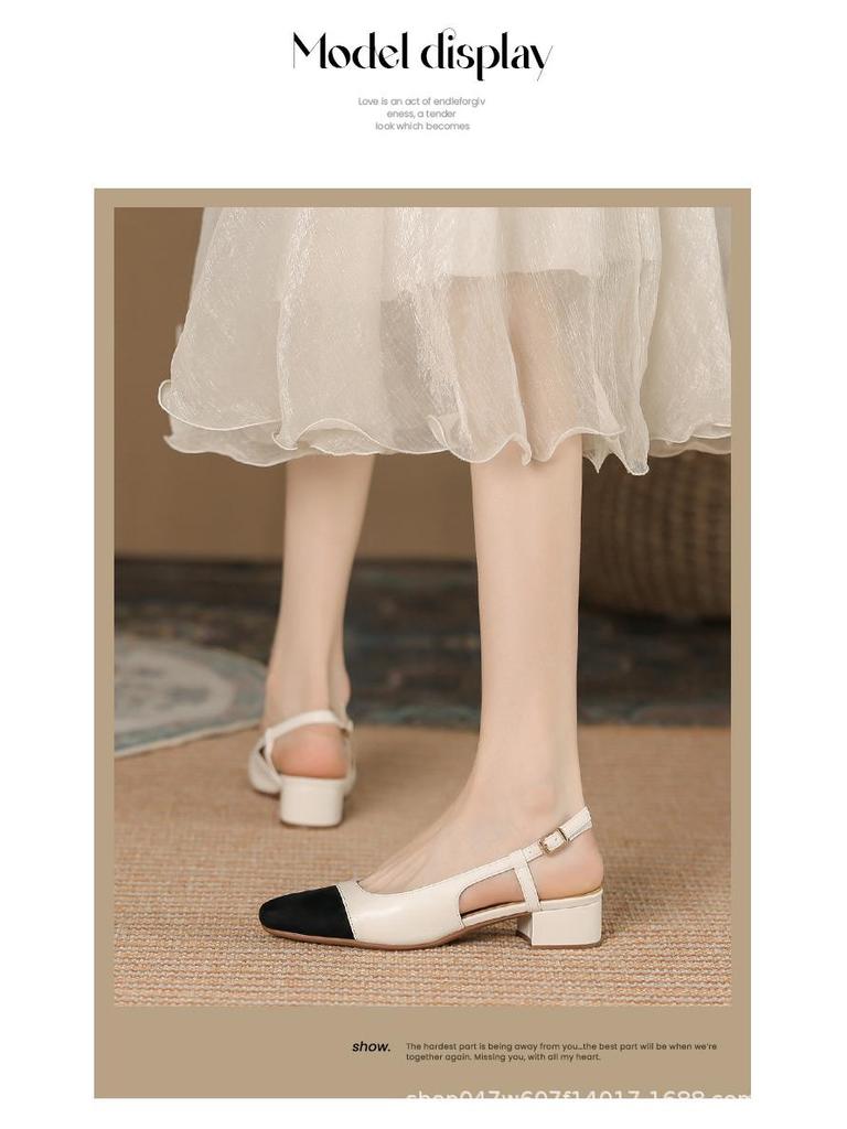 Jinfuli Women's 2024 Lambskin Sandals: New Summer Fashion, Casual, Elegant Style