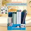 Thickened Bookshelf Desktop Study Book Stand A4 Folder Organizer Storage Box Four-Section Office Supplies File Box Archive