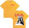 Singer Bad Gyal Album Graphic T-shirt Unisex's Women's Summer Cotton Y2K Clothing Breathable Hip Hop Round Neck Short Sleeve Top