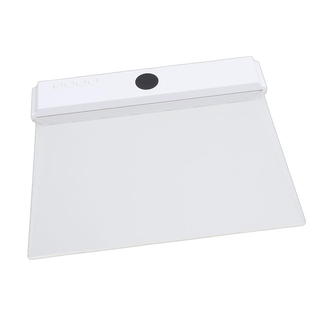 Luz de Leitura Plana LED 3W 3 Temperaturas de Cor Dimerizável Contínuo Painel Transparente Luminária de Placa com Temporizador para Leitura Noturna