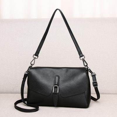 First Layer Cowhide Genuine Leather Shoulder Crossbody Portable Soft Leather Middle-Aged Mother Bag