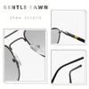 Non-polarized Night Vision Square Sunglasses for Men Women Outdoor Sports Driving Fishing Yellow Lens Metal Frame Adult Eyewear Glasses