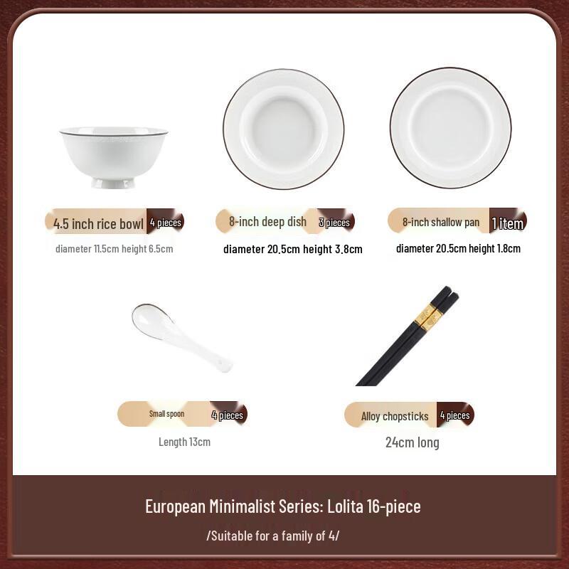 Mode Lanka 66-Piece Ceramic Dinnerware Set