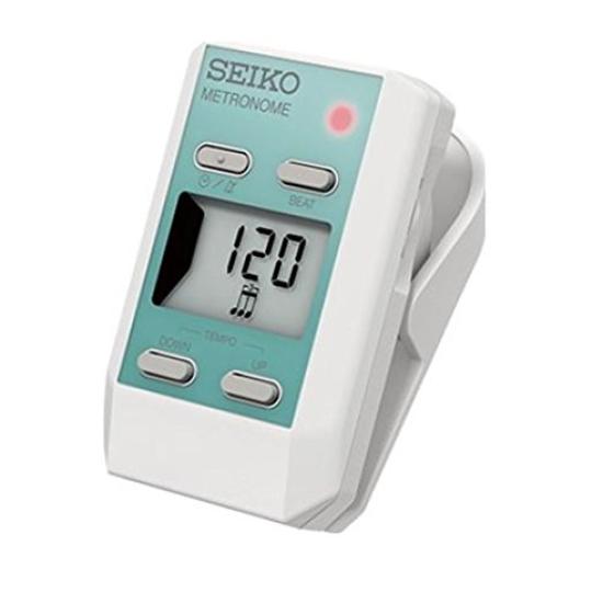 SEIKO Digital Metronome Clip Type Mint Green DM51G Rotary volume for volume adjustment and mute