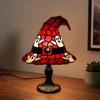 Lampa v podobě čarodějnického klobouku z vitráže, Ručně vyráběná retro pryskyřičná čarodějnická lampa, Gotická noční lampa v podobě čarodějnických klobouků napájená přes USB, Halloweenská dekorace do domácnosti
