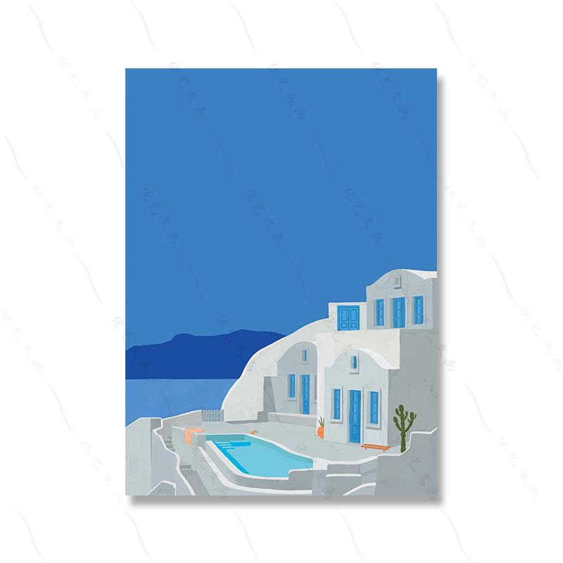 

Маргарита плавает оранжевый абстрактный бассейн плавание абстрактный современный холст картина стена комната декор комнаты летний бассейн плакат печать 21x30cm No Framed