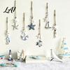 Wood Wall Hanging Decor Wooden Starfish Decoration Nautical Coastal Ornament Ocean Decorations Theme Art for Home Beach Lake House Rustic