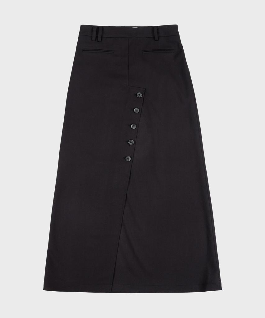 MEDIA82 Button Long Skirt