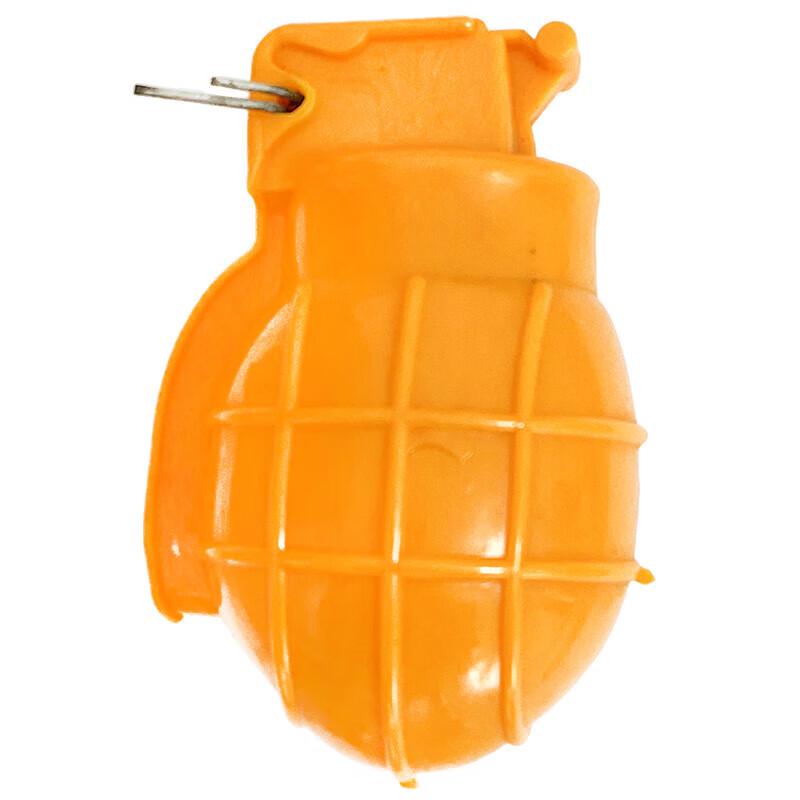Non-Sounding Orange Rubber Training Grenade 1