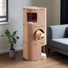 All-in-one Cat Castle House with Holes Cat Scratching Board Bed Winter Cat House  Pet House
