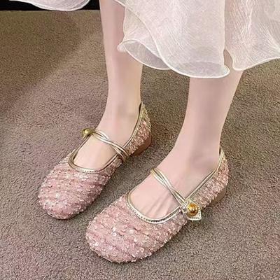 Fashion 2024 Spring and Autumn Women's Flat Shoes Round Toe Design Korean Style Mary Jane Women's Professional Casual Boat Shoes