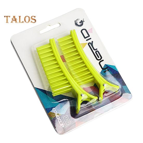 

2 шт. Затискач для волосся Професійна нековзаюча гребінець із проділом волосся без слідів. Затискач для волосся з качиним рахунком. Домашній салон для жінок. Затискач для стрижки волосся. жовтий