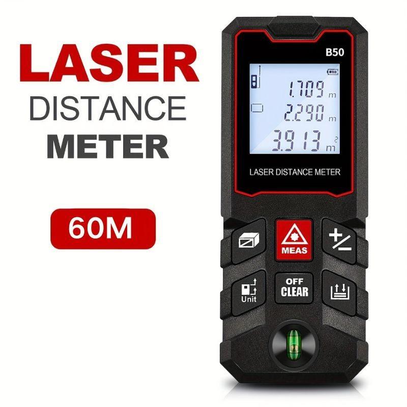 40m-100m Portable Laser Distance Meter Professional Laser Rangefinder Handheld Measuring Distance Area Volume Tool