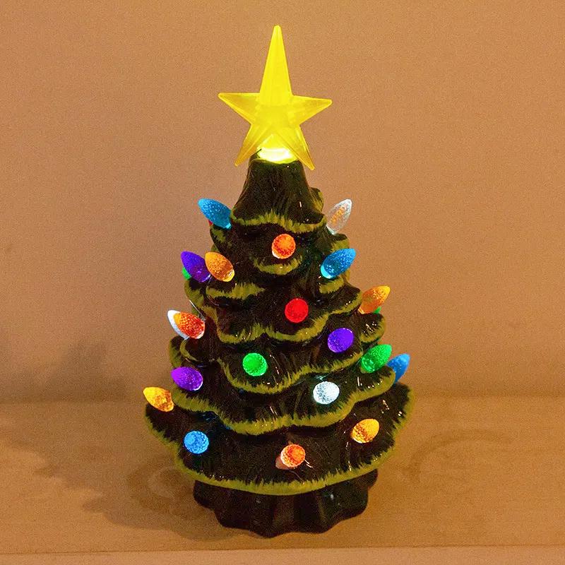 Christmas Festive & Party Supplies Desktop Decorat Ornaments Luminous Christmas Trees Home Decoration Handicraft Sculpture