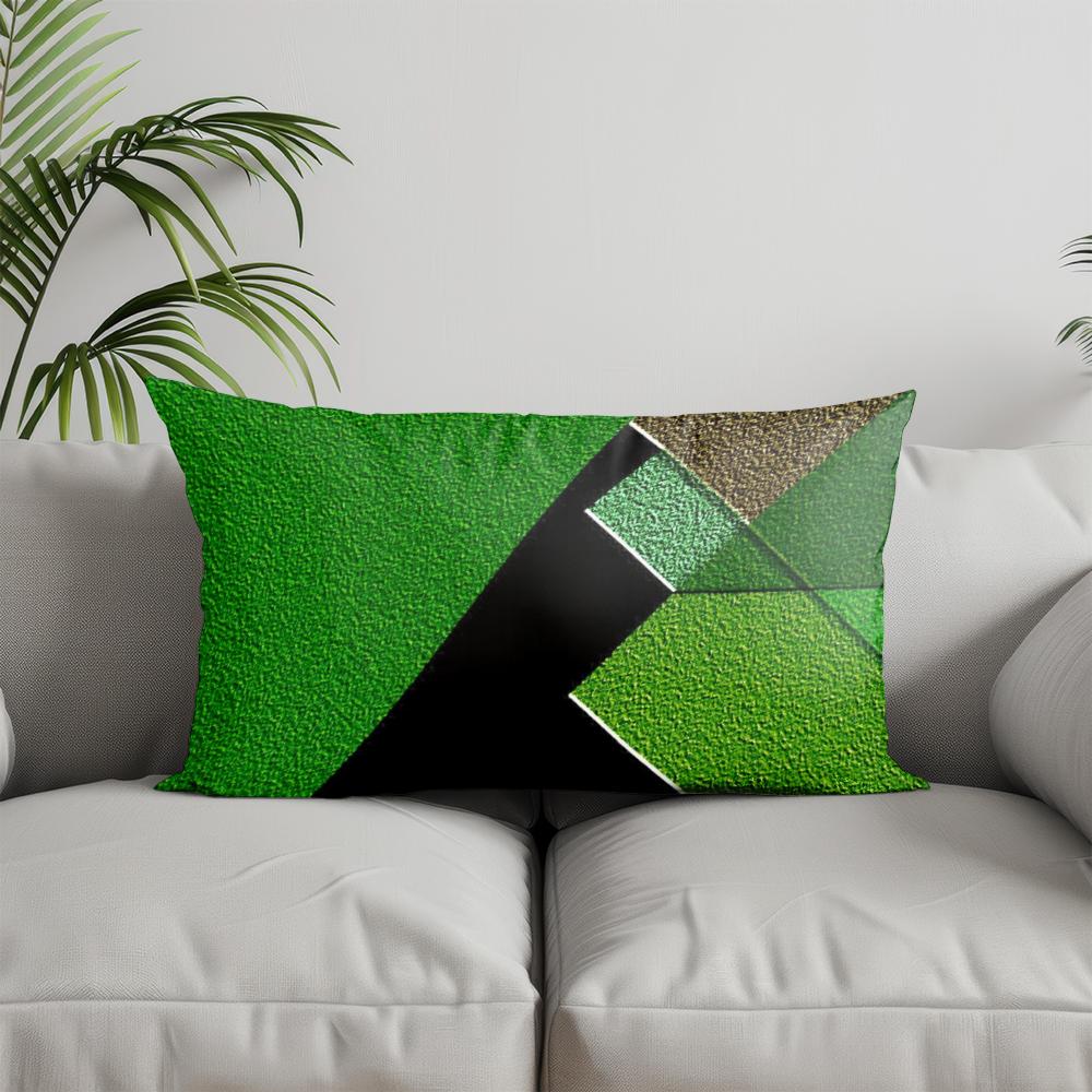 Home Decor Colorful Geometric Pattern Pillow Suitable For Sofa Bedroom Car Pillow Cover Cushion Rectangular Back Cushion