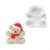 Christmas Bear Silicone Molds Easy Demolding Cake Molds Fondant Moulds for Candle Soap Candy Chocolate Mould