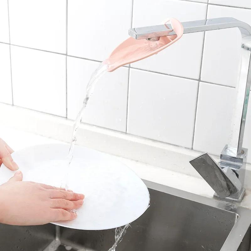 Faucet Extender Water Saving Help Children Hand Washing Equipment Bathroom Kitchen Accessories Sink Faucet Extension