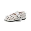 Girls' Vintage Hollow Strap Sandals2026New Spring/Summer Shallow-Soled Baby Shoes, French Style Ultra-Soft Ballet Shoes