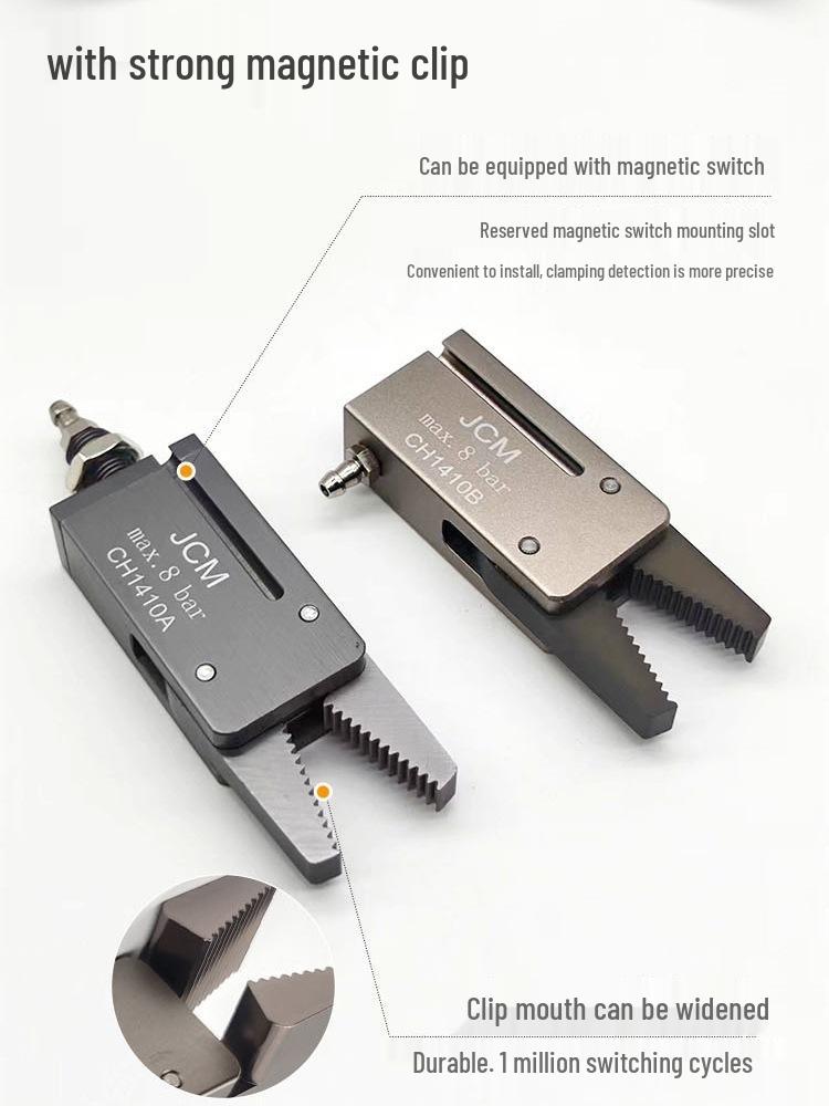 

GR04 Pneumatic Mini Gripper with Sprue Nippers & Magnetic Detection for Injection Molding Value E