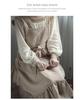 Nordic Solid Color French Pastoral Style Oil-Proof Apron for Kitchen Cooking