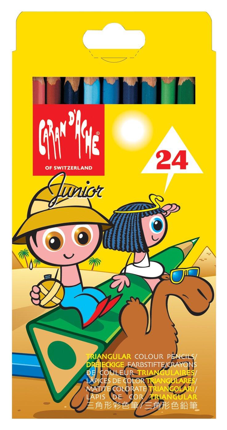

Набор трехгранных цветных карандашей Caran d Ache Jr. 24 цвета 1283-424