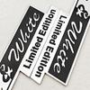 3D Aluminum Logo Black&White Limited Edition Badge Sticker Emblem Decals Auto Universal Accessories