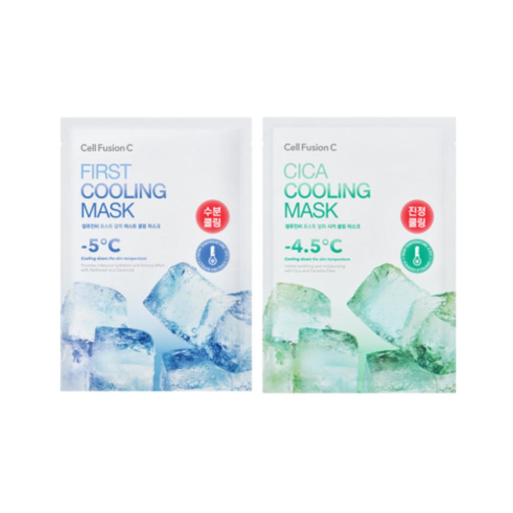 

Cell Fusion C Cooling Mask Set First Cooling Mask 5ea + Cica Cooling Mask 5ea for Soothing & Hydration