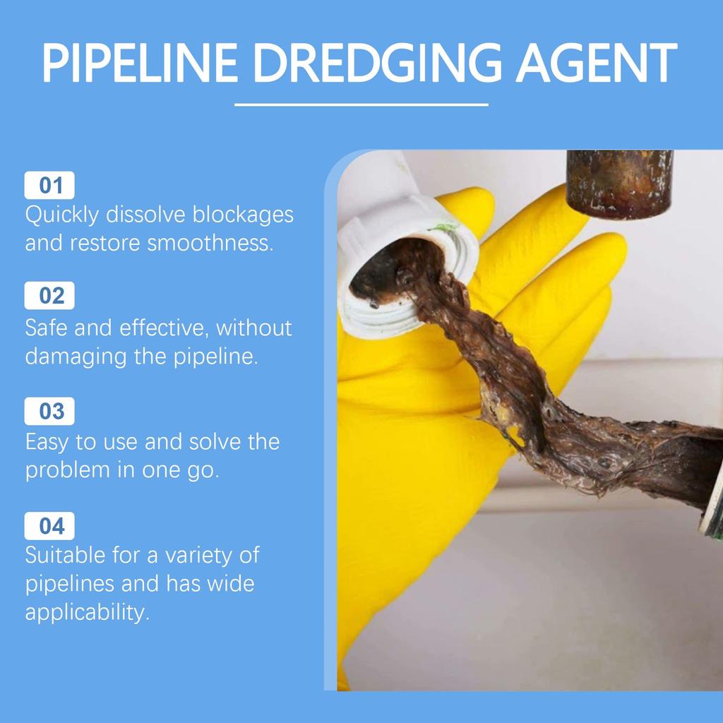 Pipe Unclogging Deodorant, Powerful Pipe Unclogging Agent, Powder Clog Remover, Sink & Pipe Unclogging Powder Pipe Unclogging Agent, Kitchen Toilet