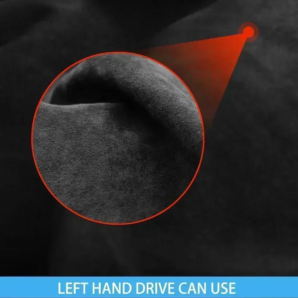 Carbon Fiber Car Accessories Driver Dashboard Storage Decorative Modified Interior Cover Sticker For Maserati Ghibli 2014-2015