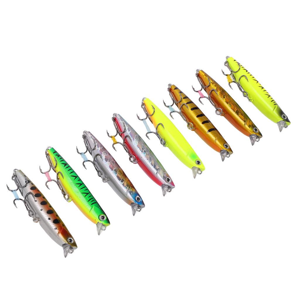 8pcs 8cm 14g Minnow Fishing Lures Sinking Hard Baits Set Super Long Cast VIB Lures for Bass Trout Perch